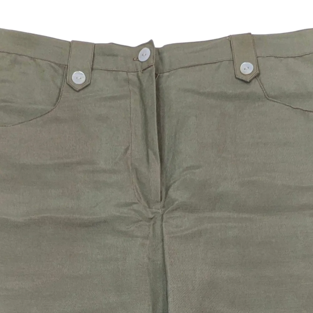 Women's Olive Sleeveless Jumpsuit - Picture 9 of 16